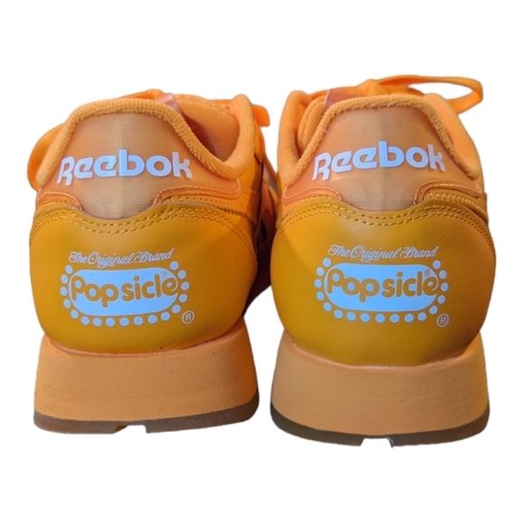 Reebok Classic Leather Sz 9 Sneakers Popsicle Edition Men's Spark Orange… - Picture 10 of 11